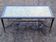Brass and gold coffee table in the style maison bagues 70s