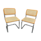 Pair of chairs Cesca B32 by Marcel Breuer Cesca B32 italy 1980