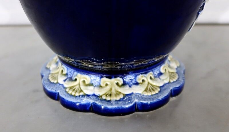 Earthenware vase, faience factory of fives lille - early twentieth century