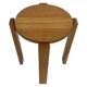 Mid century pinewood stool, minimalistic design  1960s