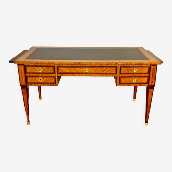 Louis XVI style desk, rosewood and violet wood