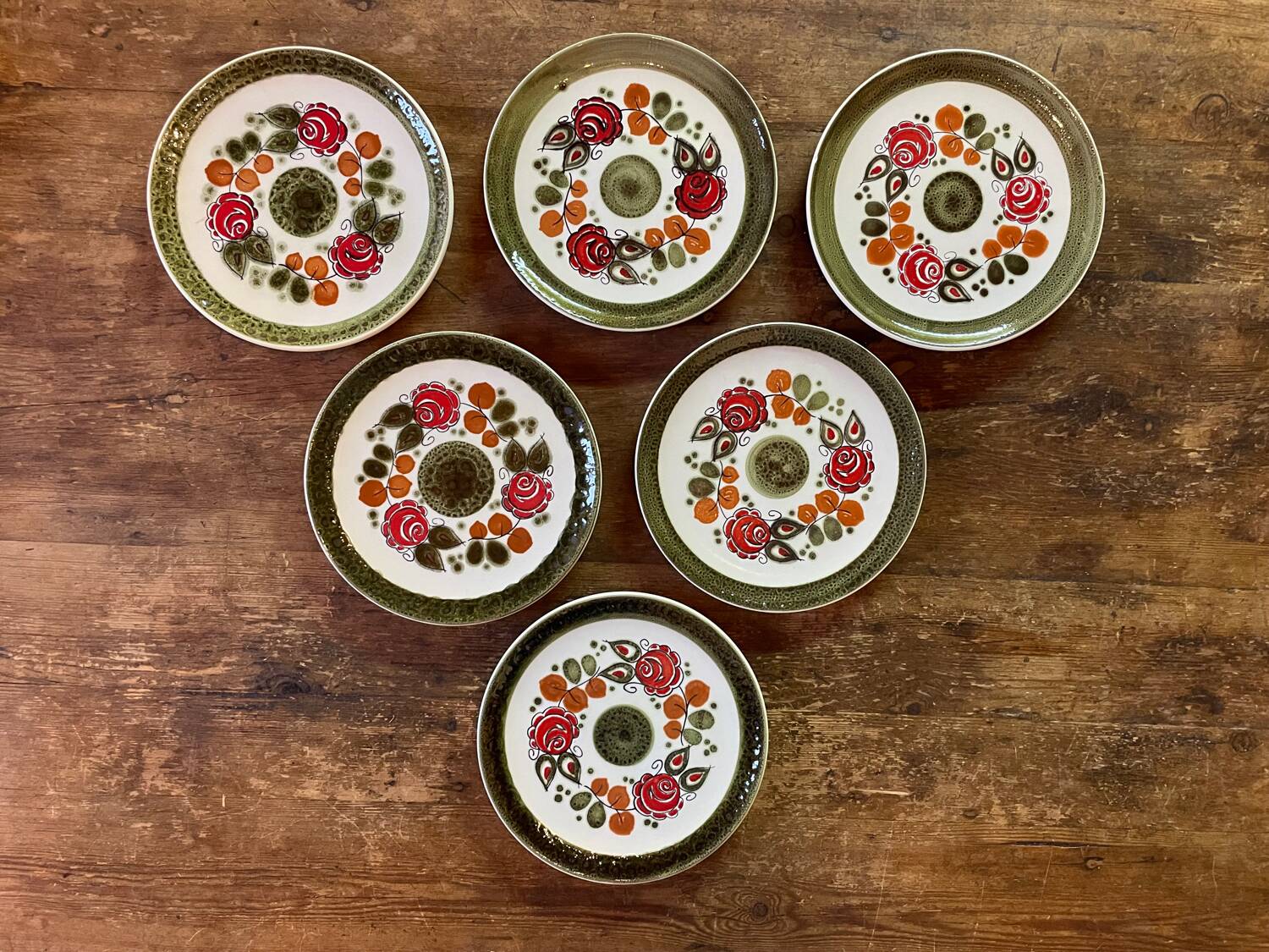 German ceramic plates