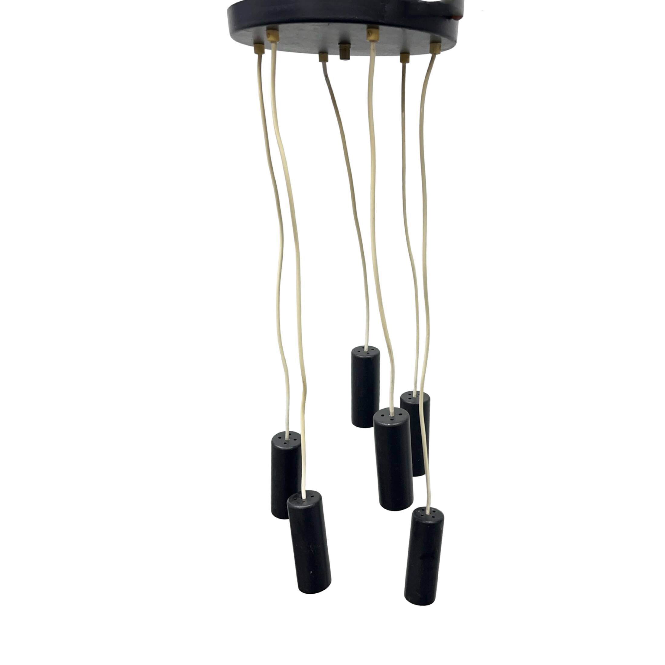 Elektroinstala Jílové cascade pendant lamp Czechoslovakia 1970