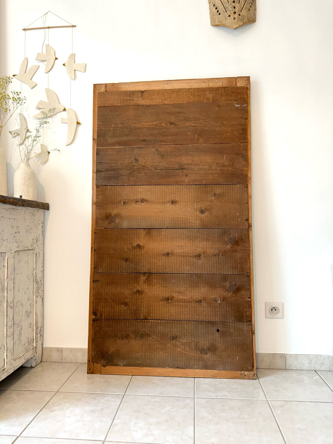 19th-century antique gilded mirror.