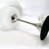 Designer table lamp space age 1960-70 chrome and glass
