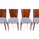 A set of chairs designed by J. Halabala, Czechoslovakia, 1930s. After renovation.