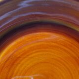 Vintage set of 6 Luneville honey brown plates
