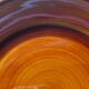 Vintage set of 6 Luneville honey brown plates