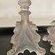 Pair of vintage Val St Lambert candlesticks