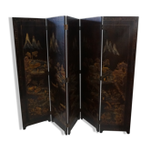 Pair of screens in Chinese lacquer