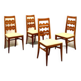 Series of four Scandinavian chairs from the 40s