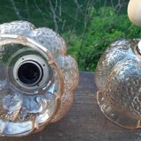 Amber glass suspensions 1970 lot of 2