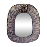 Mirror Jean Claude Malarmey ceramic Vallauris