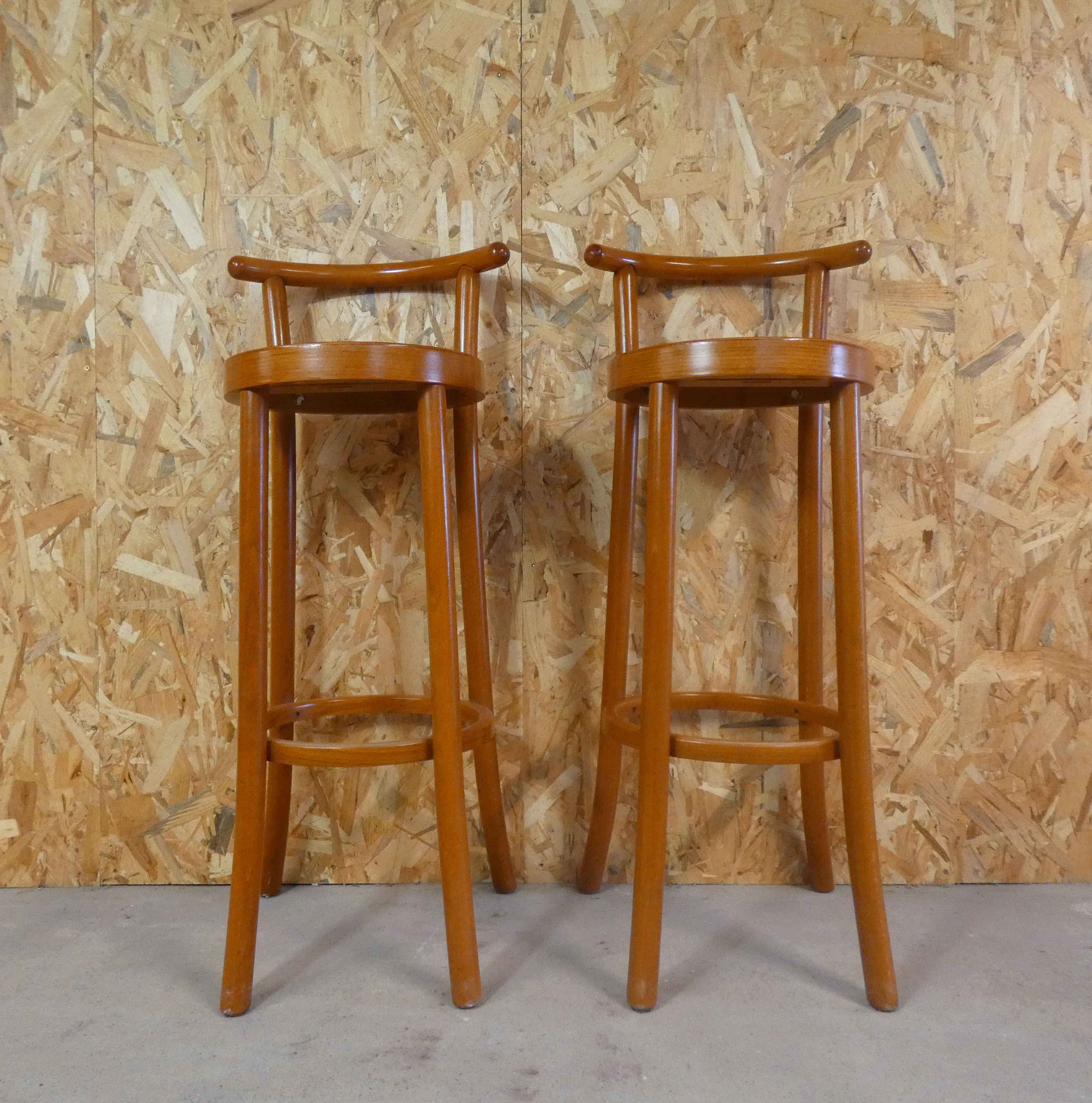 2 stools baumann bar bistrot loft vintage