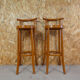 2 stools baumann bar bistrot loft vintage