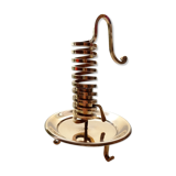 Golden brass candlestick from the 70's