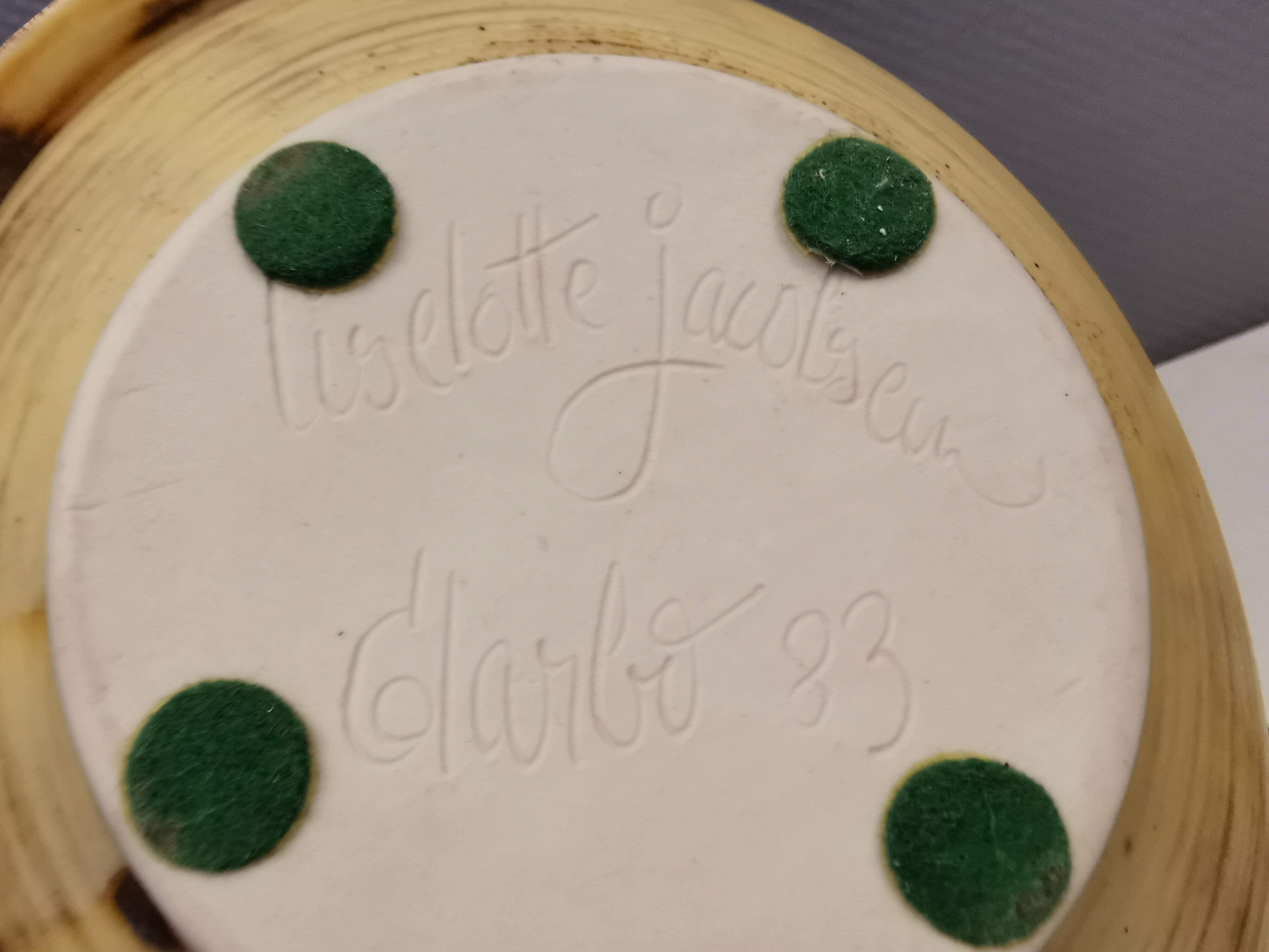 Ceramic bowl from Glarbo ceramics 1983 Denmark.