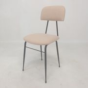 Set of 4 Italian Metal Dining Chairs, 1960's