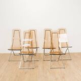 CH4 chairs assigned to Edmond Vernassa, 1970s, Set of 6