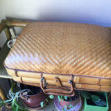 Vintage bamboo suitcase