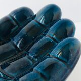 Empty hand oil blue pocket Vintage Vallauris