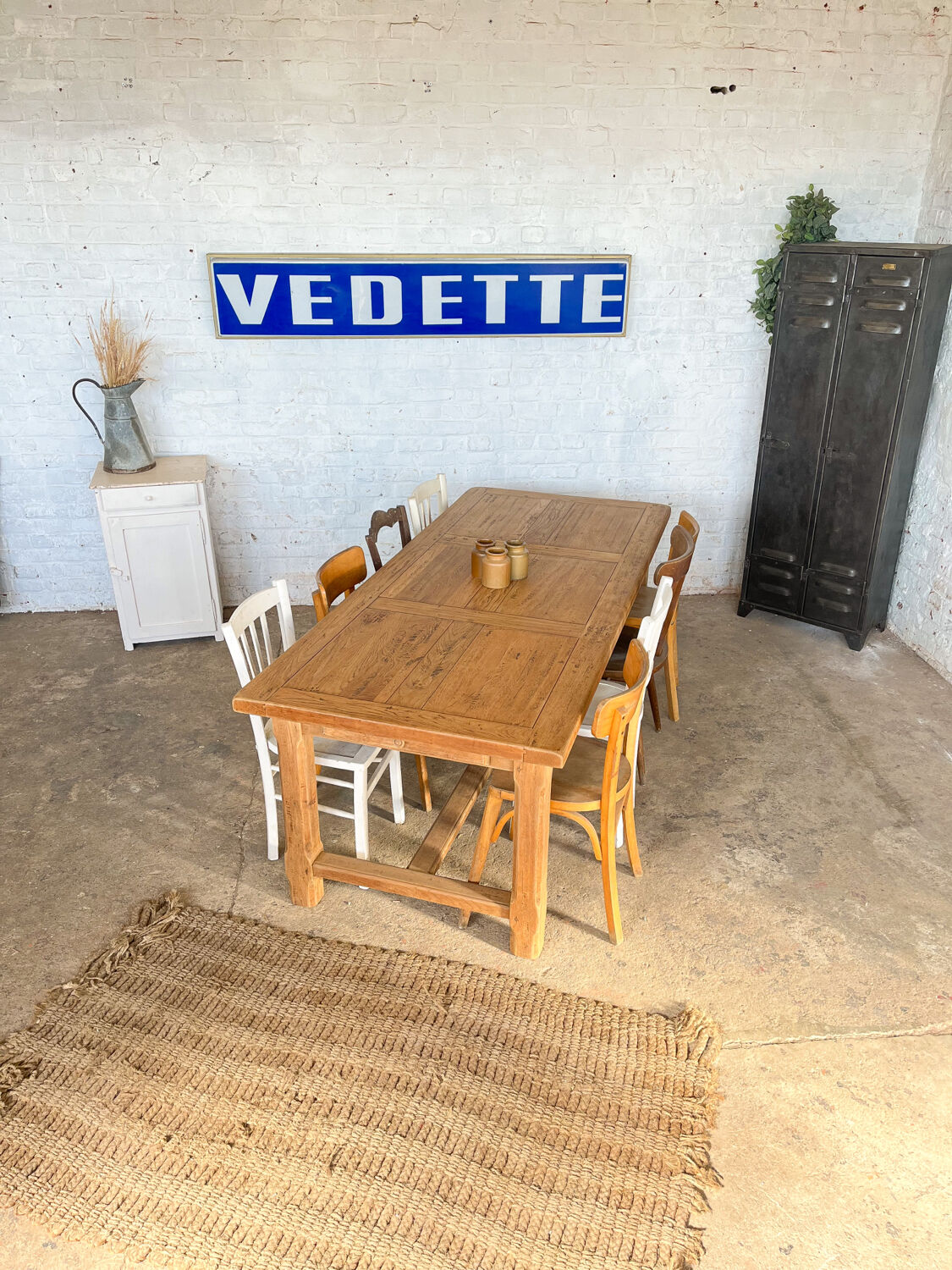Old oak farmhouse table
