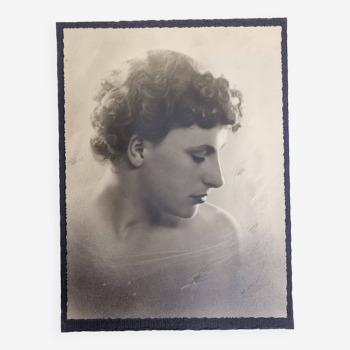 Art photography, portrait, early 20th century, 18 x 24 cm