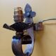 Medieval style iron wall light