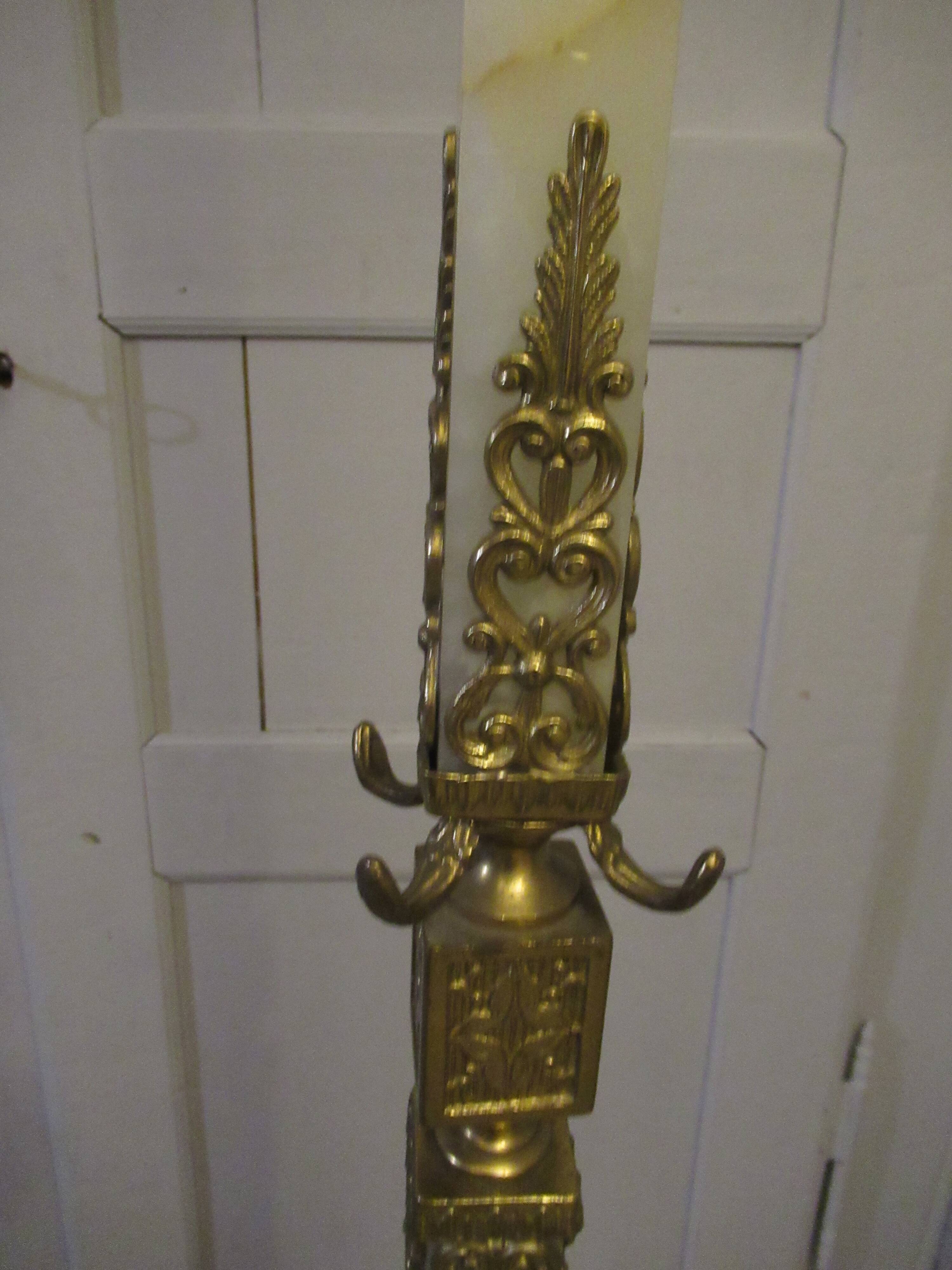 parrot coat rack in marble and brass