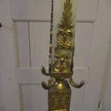 parrot coat rack in marble and brass