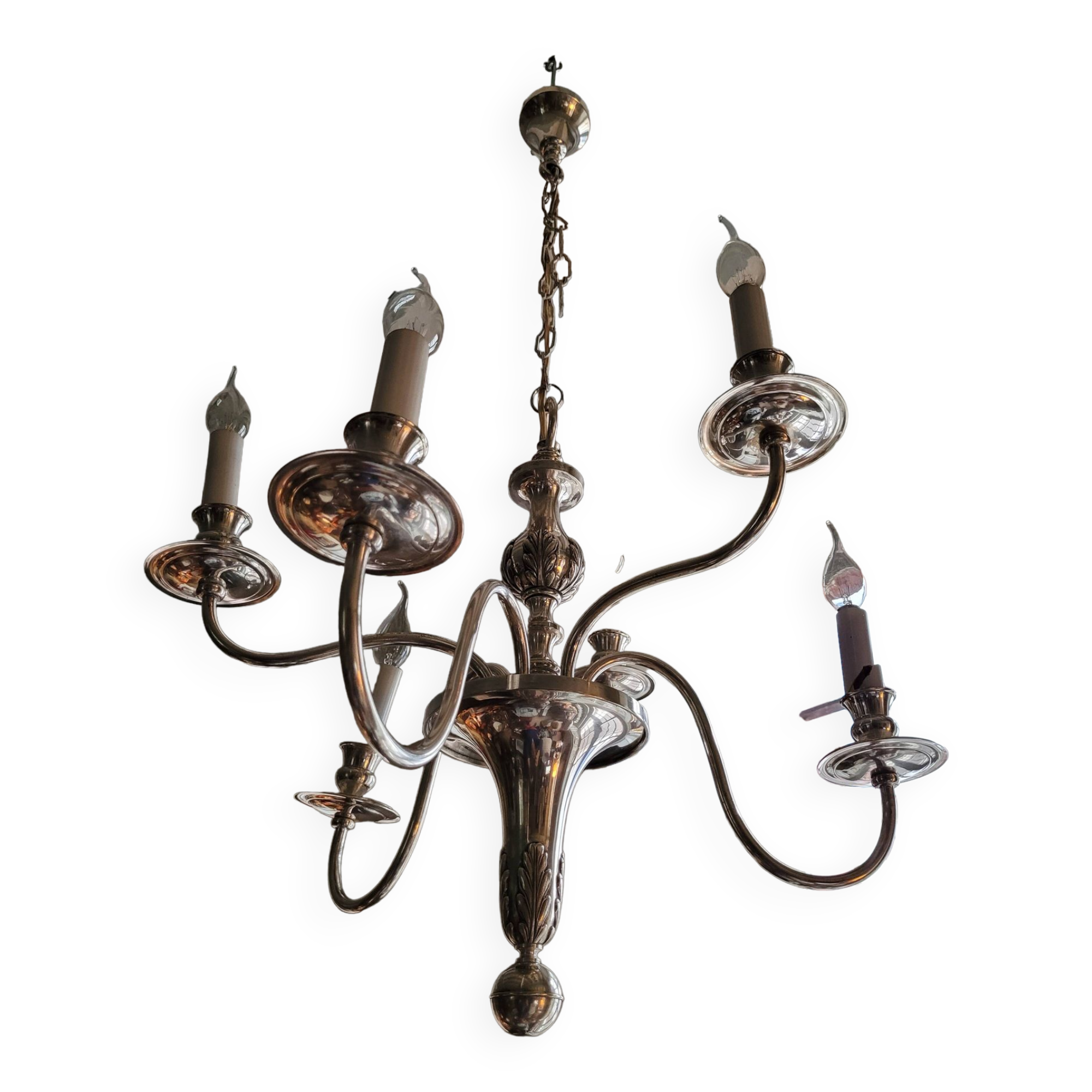Silver chandelier