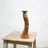 Bougeoir vintage en grès pyrité