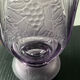 Art Deco vase Brockwitz-Germany in violet glass, signed.