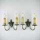Silver-Plated Wall Lamp, France, 1930s, Set of 2
