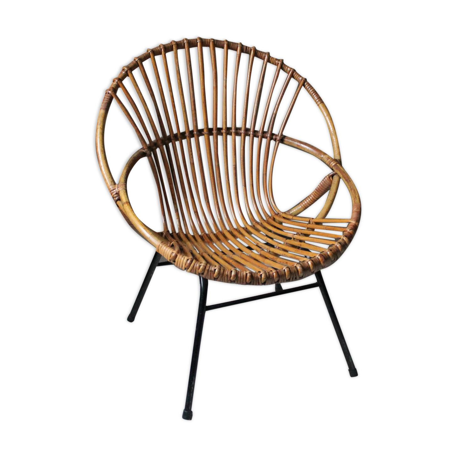 Rattan armchair