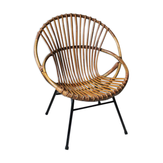 Rattan armchair