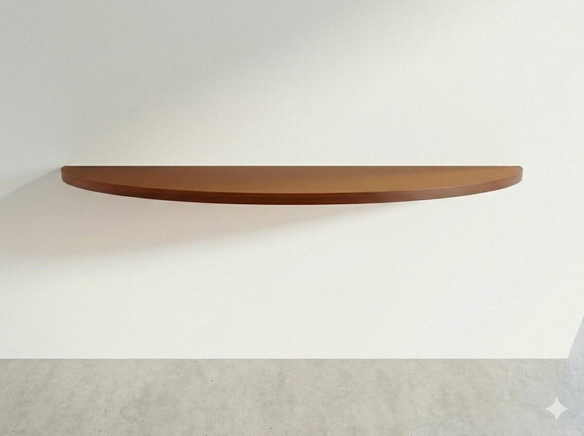 Étagère de console en verre acrylique orange, années 1970