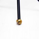 Double metal and brass candle holder