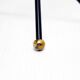 Double metal and brass candle holder