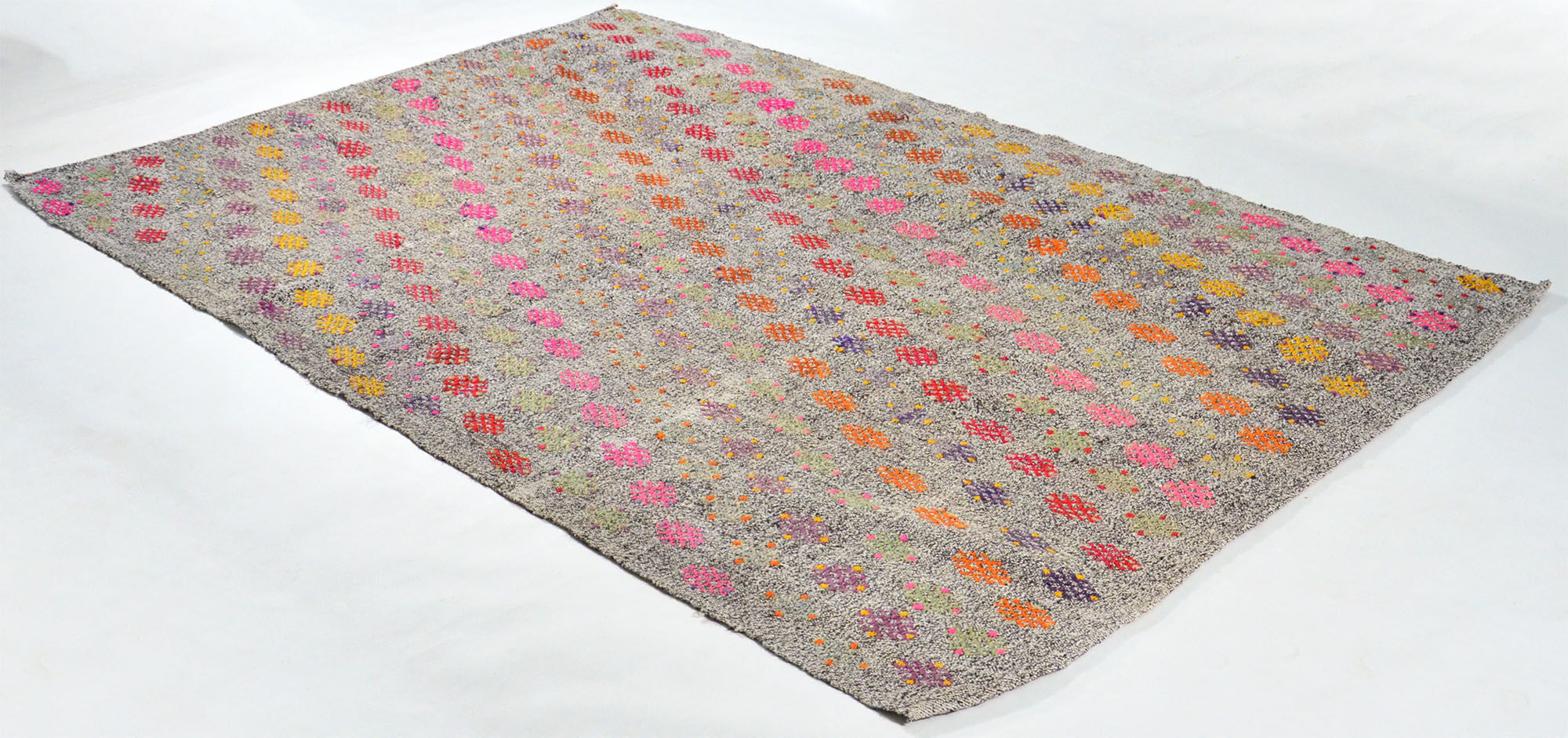 Anatolian handmade kilim rug 273 cm x 179 cm