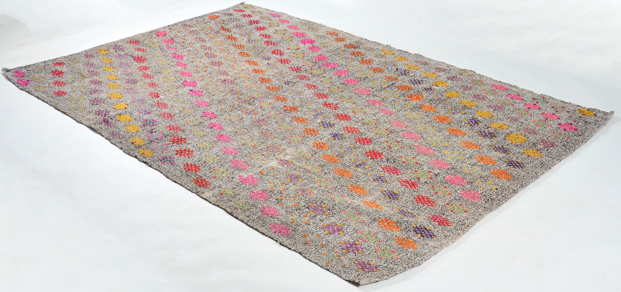 Anatolian handmade kilim rug 273 cm x 179 cm