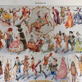 Illustration ancienne, encyclopedie Larousse, "Travestis"