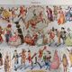 Old illustration, Larousse encyclopedia, "Travestis"
