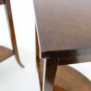Tables gigognes Art Déco des années 1930 en noyer, Tchécoslovaquie