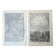 Set of 2 maps - India and Australia 20x29cm