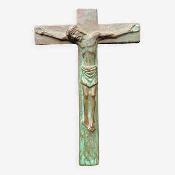 Crucifix Lacombe en bronze