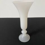 White opaline vase or soliflore