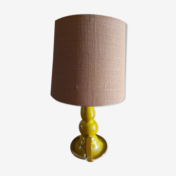 Lampe en céramique vintage avec abat jour poterie du var