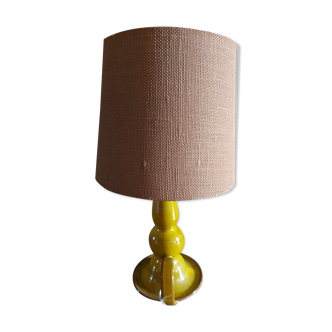 Lampe en céramique vintage avec abat jour poterie du var