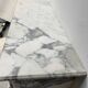 Louis XVI Style White Veined Carrara Marble Fireplace 19th Century